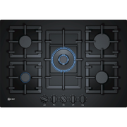 Table de cuisson gaz 5 feux Wok 75cm noir NEFF T27CS59S0