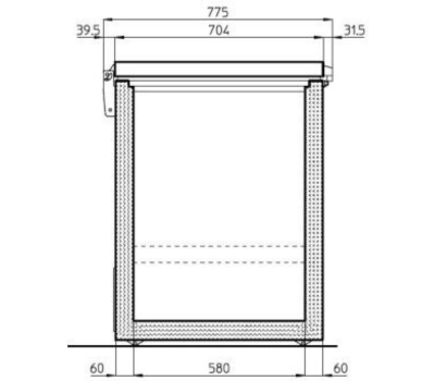 Coffre de stockage et congélateur IARP CF700 SILVER
