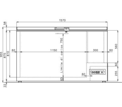 Coffre de stockage et congélateur IARP CF700 SILVER