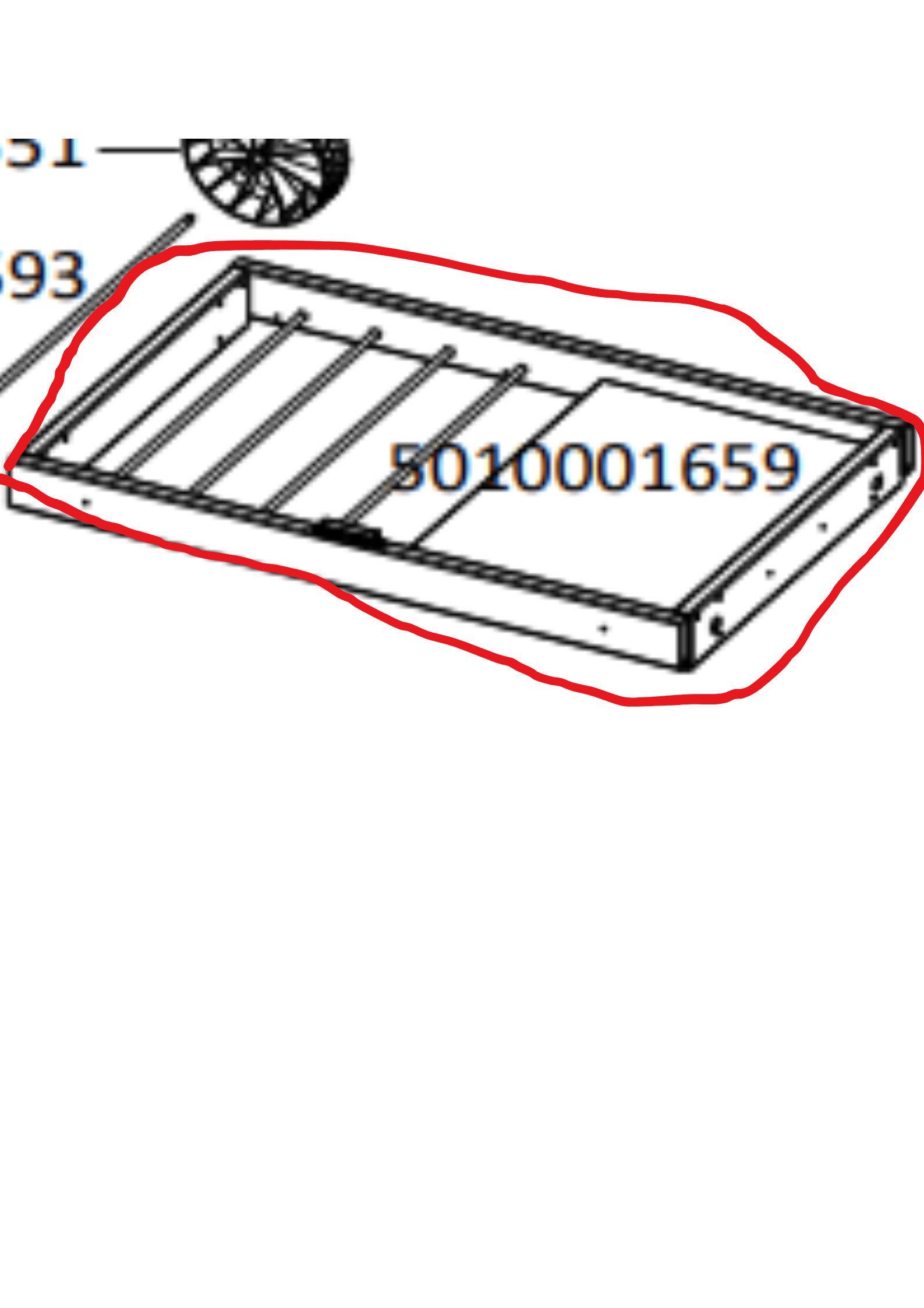 Châssis / Cadre Support de Cuve pour Barbecues 3 Series Woody LX — Campingaz - 5010001659