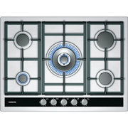Table de cuisson gaz 5 feux 70cm Inox SIEMENS EC745RB90E