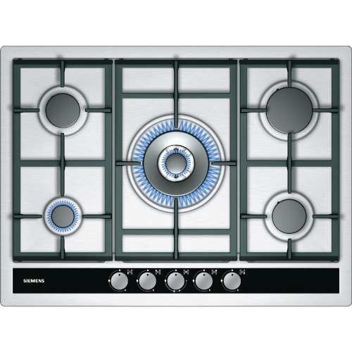 Table de cuisson gaz 5 feux 70cm Inox SIEMENS EC745RB90E