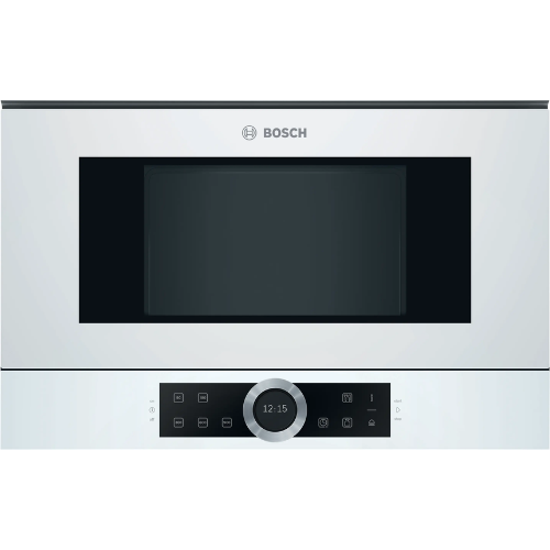 Série 8, Micro-ondes intégrable, 60 x 38 cm, Blanc BOSCH BFR634GW1