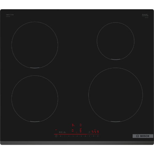 Série 6, Table à induction, 60 cm, Noir, sans cadre BOSCH PIE631HB1H