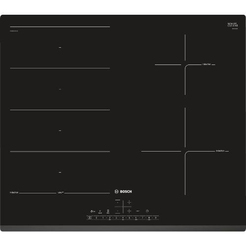 Série 6, Table à induction, 60 cm, Noir BOSCH PXE631FC1E