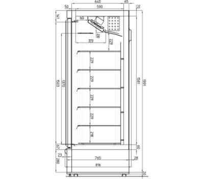 Vitrine réfrigérée pour glaces et surgelés IARP EIS 115.3 Grey