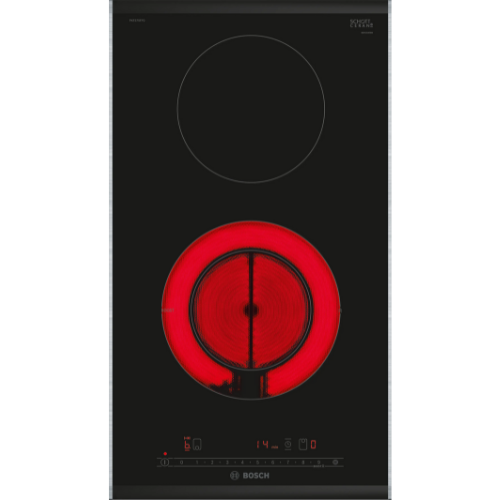 Série 6, Domino électrique, 30 cm, Noir, avec cadre BOSCH PKF375FP2E - vue 1