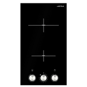 Domino vitrocéramique noire 30 cm Airlux ATH32MC - vue 1