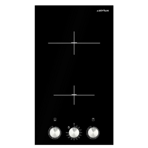 Domino vitrocéramique noire 30 cm Airlux ATH32MC - vue 1