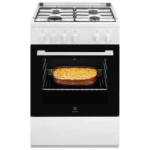 Cuisinière Gaz 4 foyers 60x60cm ELECTROLUX EKG604000WEM