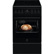 Cuisinière Vitrocéramique 4 foyers Noire 50x60 Multifonction ELECTROLUX EKR524211KEM - vue 1