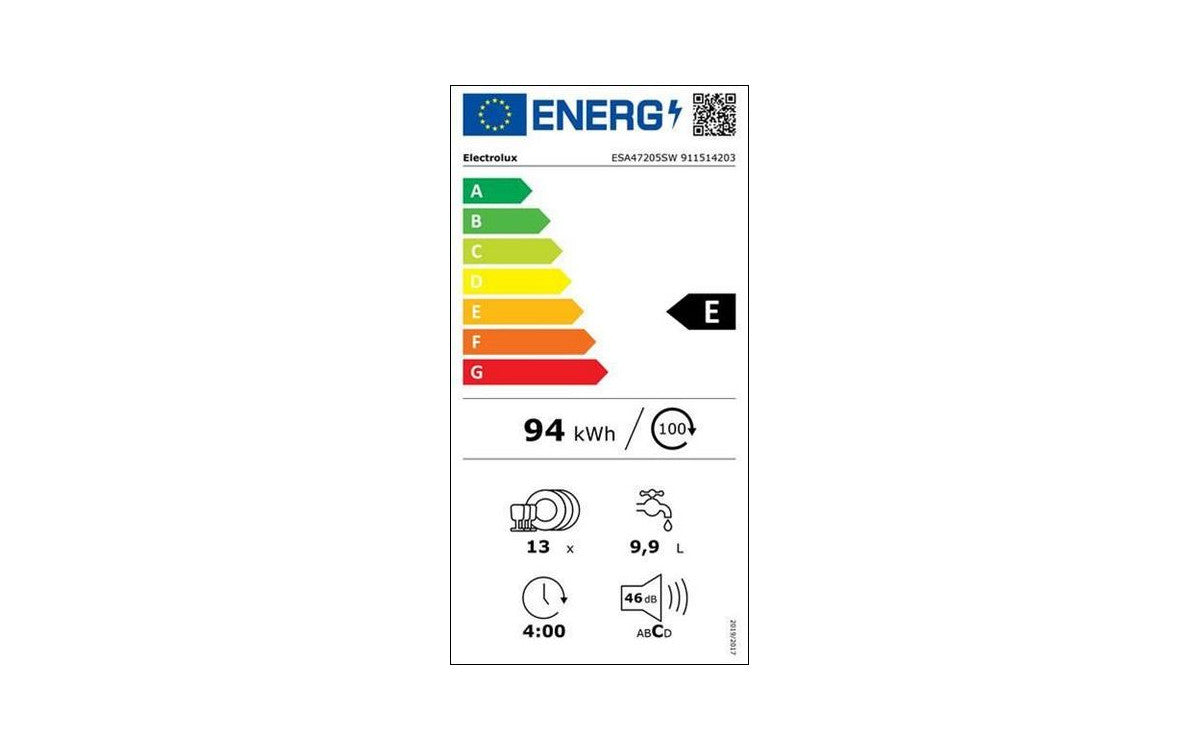 Lave-vaisselle Pose Libre 60 cm AirDry 13 couverts ELECTROLUX ESA47205SW