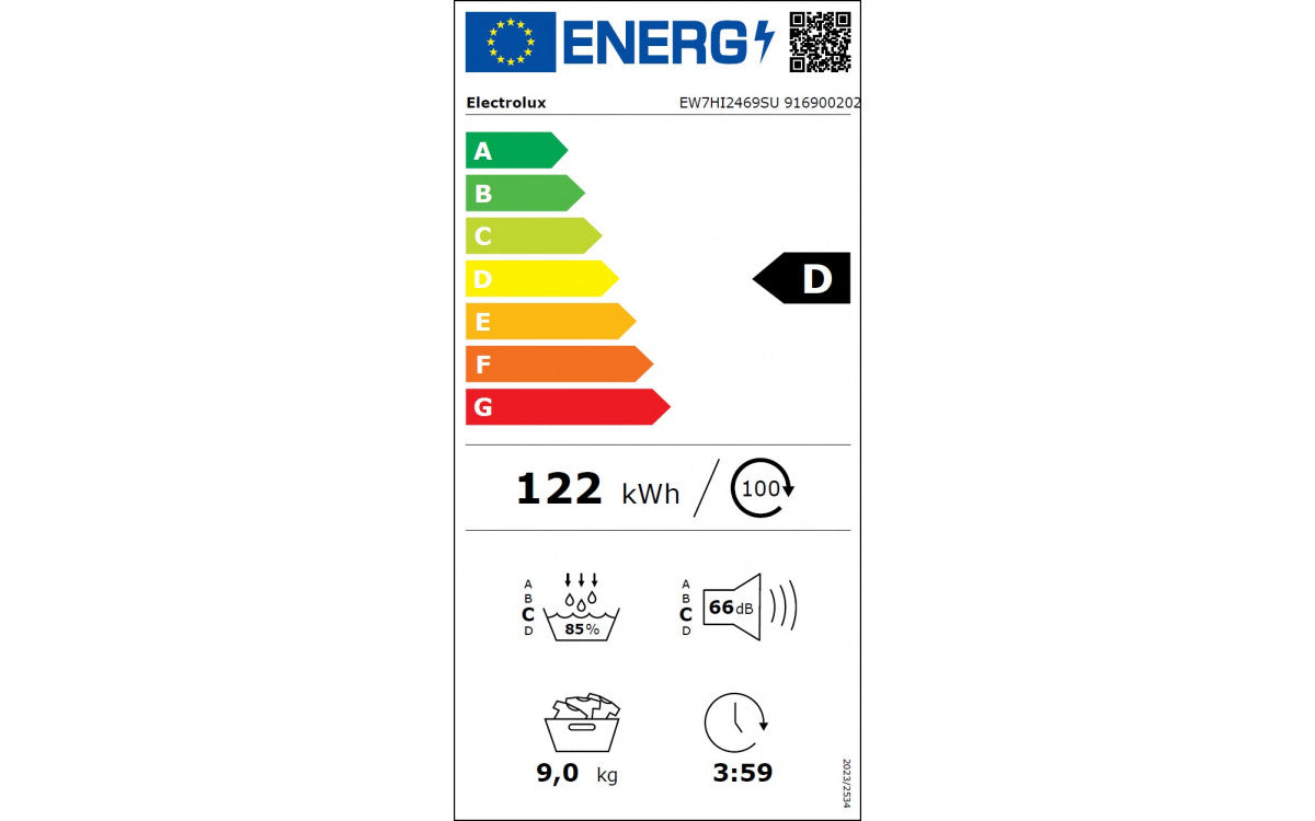 Sèche-linge Pompe à chaleur DelicateCare™ 700 9 ELECTROLUX EW7HI2469SU