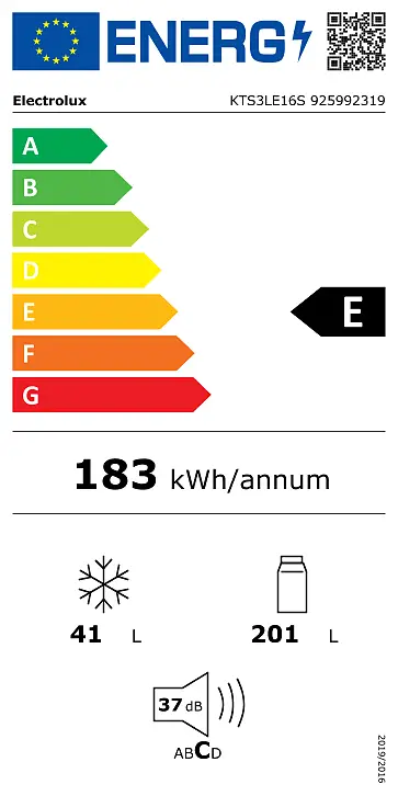 Réfrigérateur-congélateur Encastrable 157.5 cm ELECTROLUX KTS3LE16S