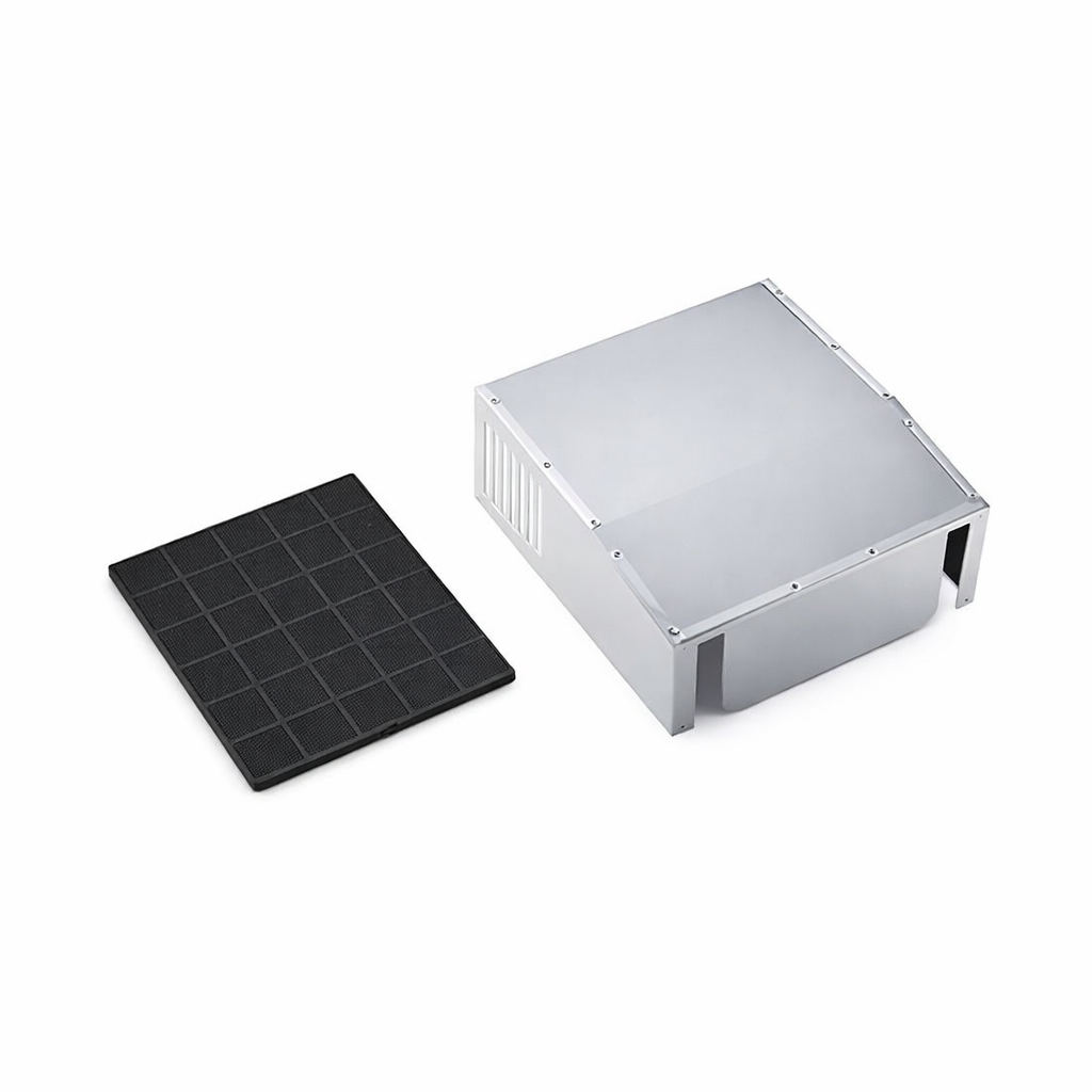 Capox en Inox + Filtre charbon pour recyclage intérieur SMEG KITFTS