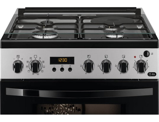 Cuisinière Mixte gaz/électrique 4 foyers 60x60 Multifonction FAURE FCM656HPSAEM