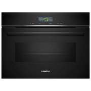iQ700, Four intégrable compact avec fonction micro-ondes, 60 x 45 cm, Noir SIEMENS CM724G1B1 - vue 1