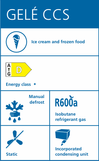 Vitrine réfrigérée pour glaces et surgelés IARP GELE 400 CCS