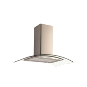 Hotte îlot verre galbé 90 cm verre/inox GLEM GHI970SS