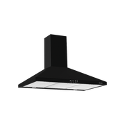 Hotte murale pyramide 90 cm noire GLEM GHP950BK