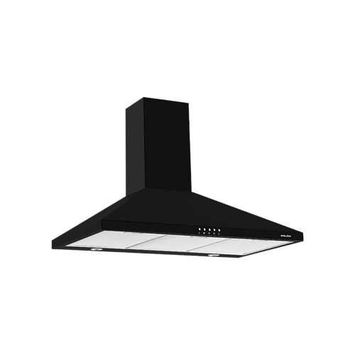 Hotte murale pyramide 90 cm noire GLEM GHP950BK