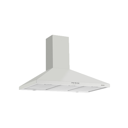 Hotte murale pyramide 90 cm blanche GLEM GHP950WH