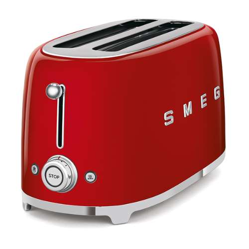 Grille-pain 4 Tranches Rouge SMEG TSF02RDEU(F)