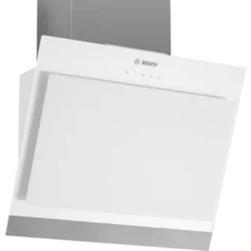 Hotte décorative murale inclinée blanche 60cm Bosch DWK06G620