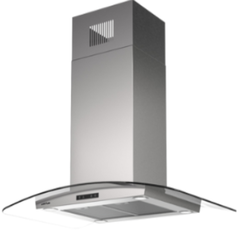 Hotte îlot verre/inox 90 cm AIRLUX AHI971IX