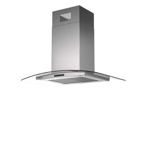 Hotte îlot verre/inox 90 cm AIRLUX AHI971IX