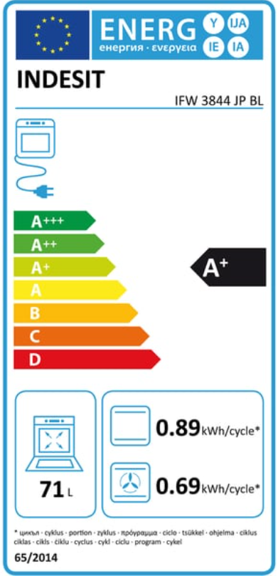 Four Encastrable Multifonction pyrolyse  INDESIT IFW3844JPBLEM