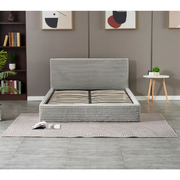 LIT COFFRE MAIA COTELE GRIS 140x190cm EURODESIGN L91CT-G140