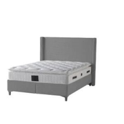 LIT COFFRE VENUS COTELE GRIS 140x190CM EURODESIGN VENUS-GRIS-140