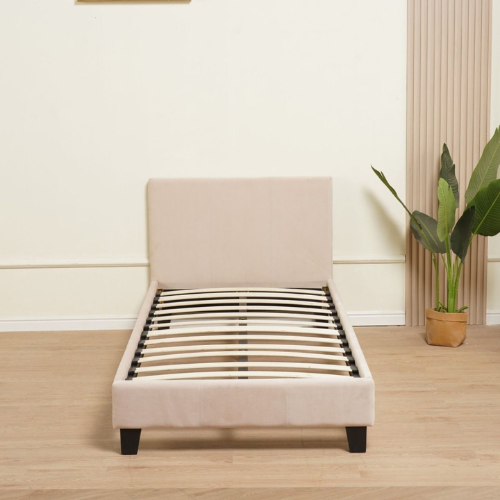 LIT MELBOURNE VELOURS BEIGE 90x190CM EURODESIGN 712VBE90