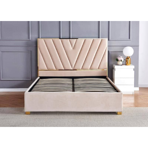 LIT VERA VELOURS BEIGE 160x200 cm EURODESIGN 745BEG160