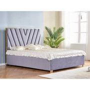 LIT VERA VELOURS GRIS 140x190 cm EURODESIGN 745G140