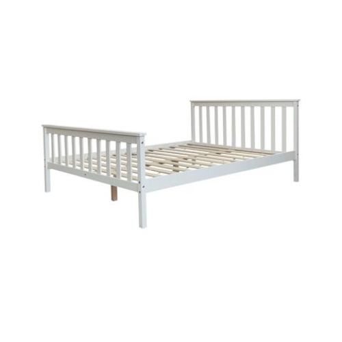 Lit Ebatna En Bois Blanc 140X190Cm EURODESIGN EBATNAB140