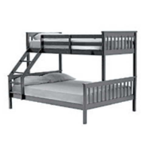 Lit batna gris 90x190+140x190 Eurodesign BATNA2+1G