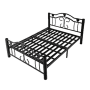 Lit métal hercule noir 140x190 Eurodesign BF750N140