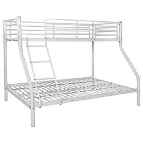 Lits superposés blanc 90x190+140x190 Eurodesign BOB 2+1B