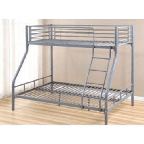 Lits superposés gris 90x190+140x190 Eurodesign BOB 2+1G