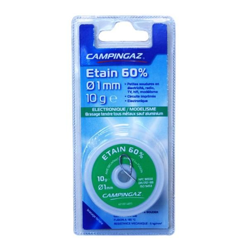 Lot de 12 ÉTAINS 60% - Ø1MM - 10G - CAMPINGAZ 2000024990