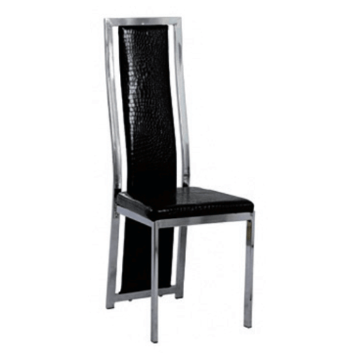 Lot de 6 chaises dana croco noir Eurodesign Y20CN