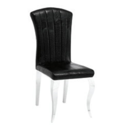 Lot de 6 chaises louis croco noir Eurodesign L105CN