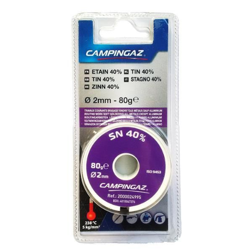 Lots de 6 ÉTAINS 40% - Ø2MM - 80G - CAMPINGAZ 2000024995
