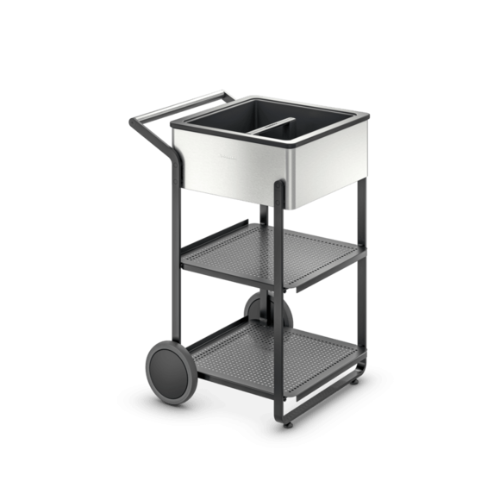 MoBar 50 S Bar extérieur mobile, conteneur de présentation isolé, acier inoxydable dometic