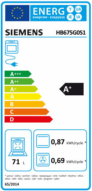 iQ700, Four intégrable, 60 x 60 cm, Inox SIEMENS HB675G0S1