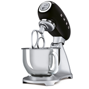 Robot sur Socle Noir SMEG SMF02BLEU(F)