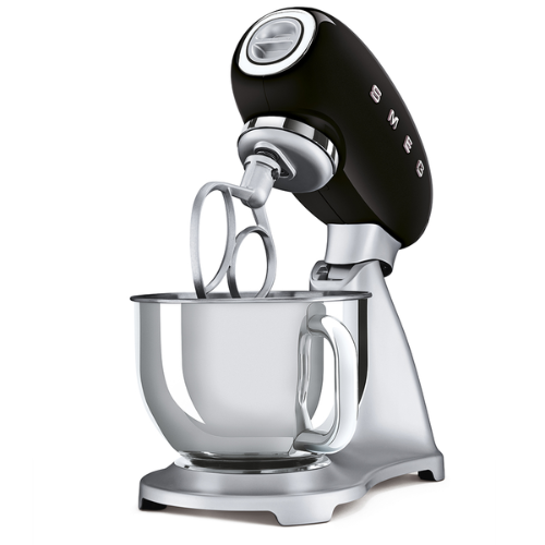 Robot sur Socle Noir SMEG SMF02BLEU(F)