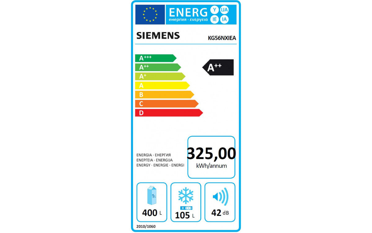iQ300, Réfrigérateur combiné pose-libre, 193 x 70 cm, Inox SIEMENS KG56NXIEA